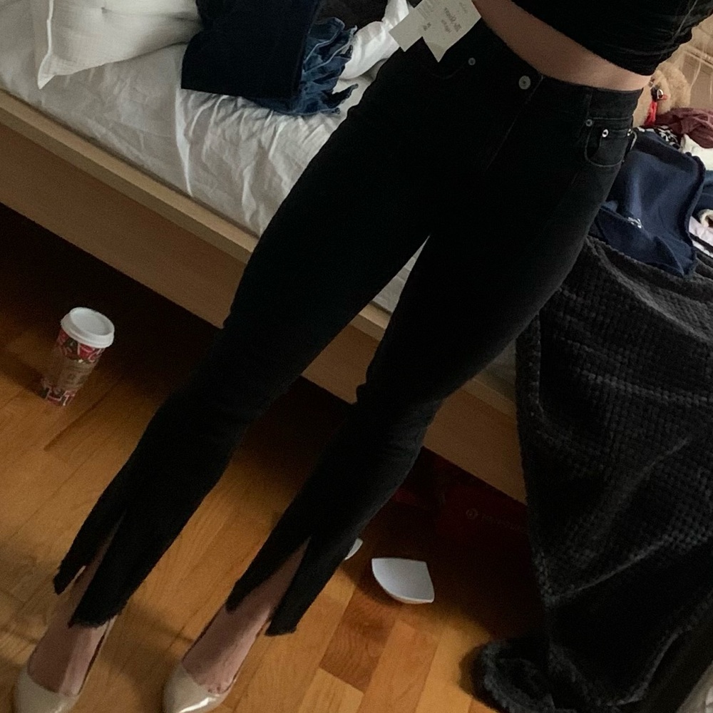 Black Abercrombie Jeans (split leg at ankle)